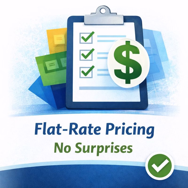 Flat-rate pricing with no surprises